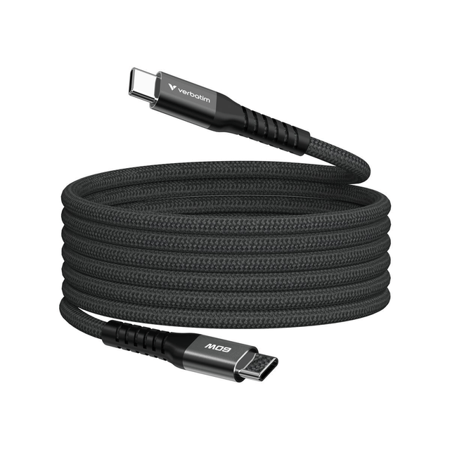 verbatim sync charge usb-c 60w magnetic 1,2m black