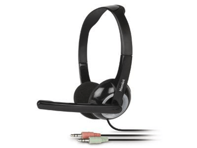 cuffia stereo con micr. conn. jack audio x 2
