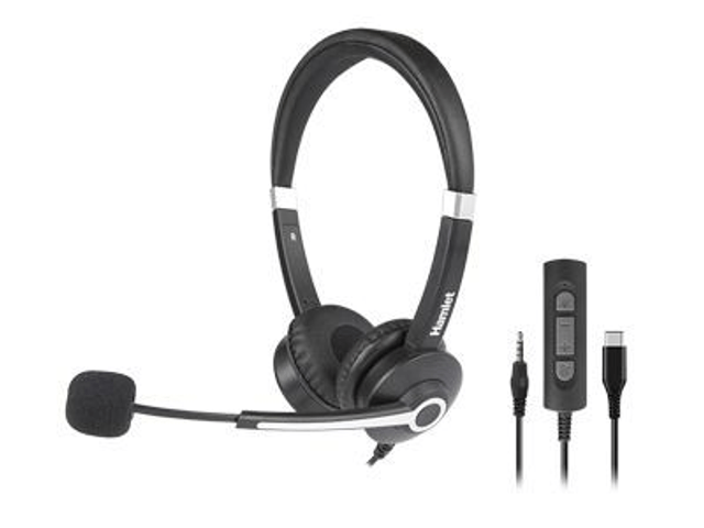 cuffia business bi aurale - usb-c e jack