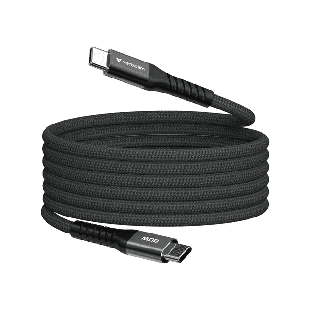 verbatim sync charge usb-c 60w magnetic 1,2m black