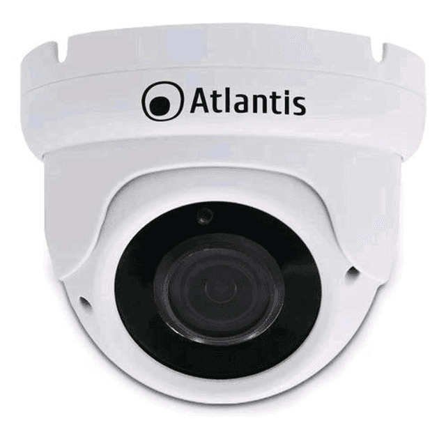 ATLANTIS A11-UX826A-DP ULTRAPLEX TELECAMERA DI SORVEGLIANZA IP FULL HD CAM DOME 3MP IR POE FILTRO ICR WHITE