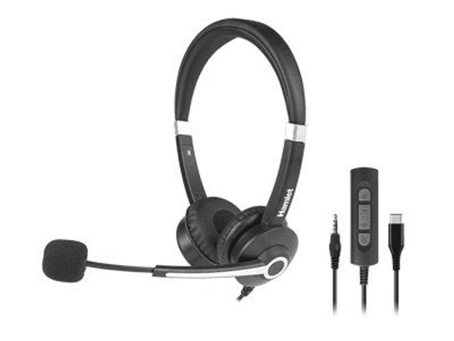 cuffia business bi aurale - usb-c e jack